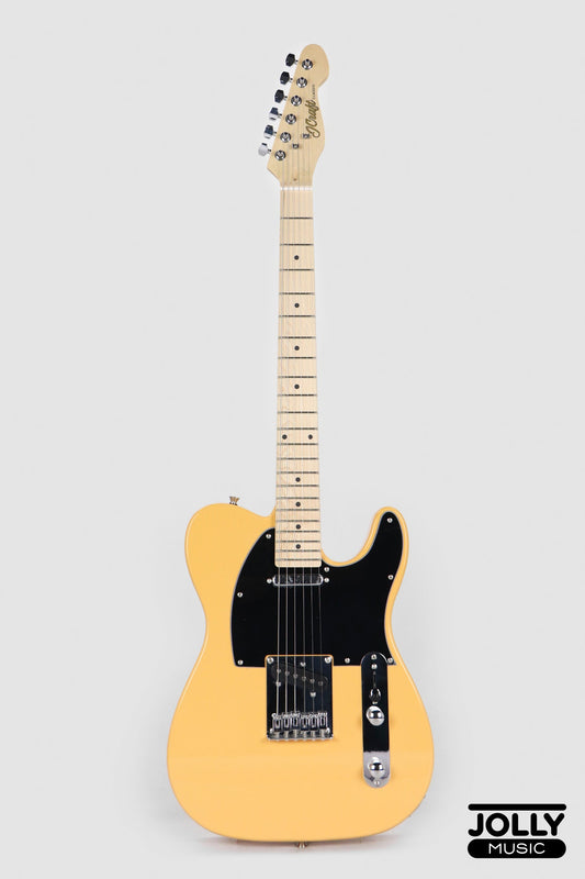 JCraft T-1 T-Style Electric Guitar with Gigbag - Honey