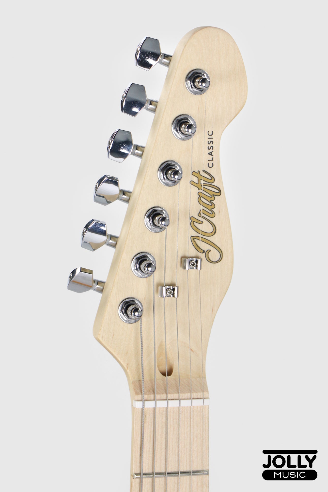JCraft T-1 T-Style Electric Guitar with Gigbag - Honey