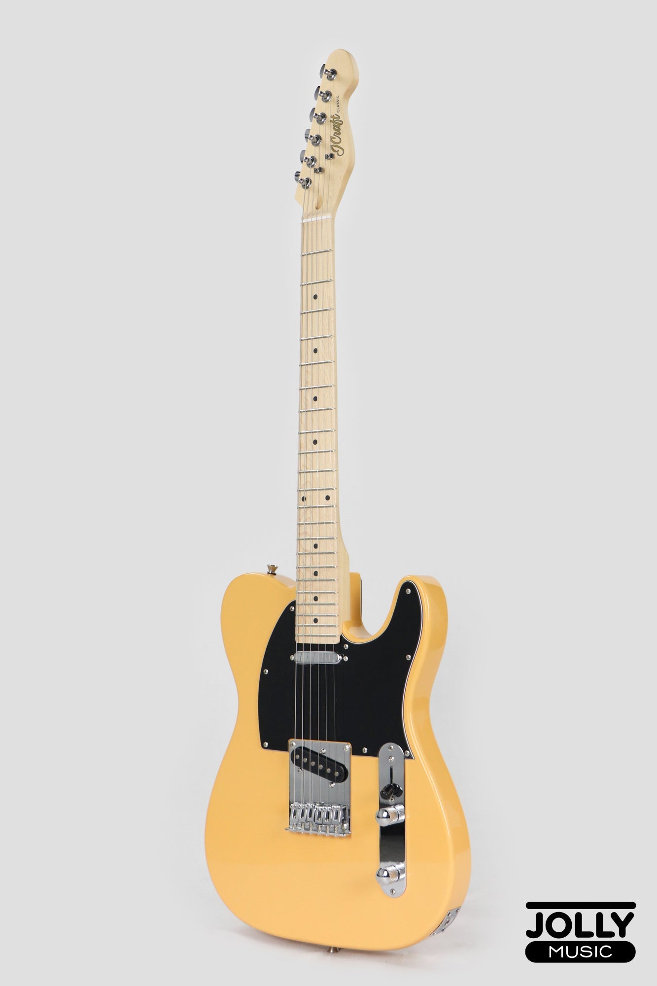 JCraft T-1 T-Style Electric Guitar with Gigbag - Honey