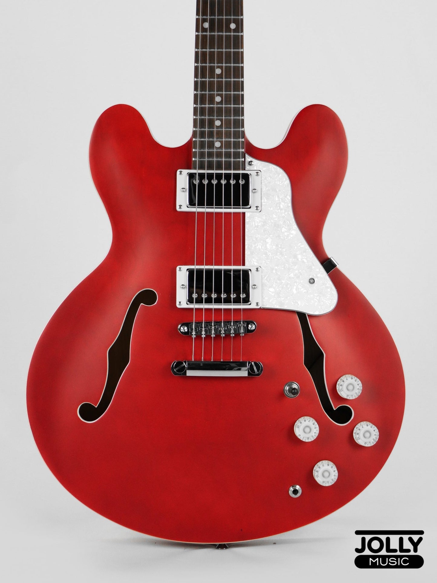 JCraft AR-2 2024 JM Semi-Hollow Electric Guitar - Cherry