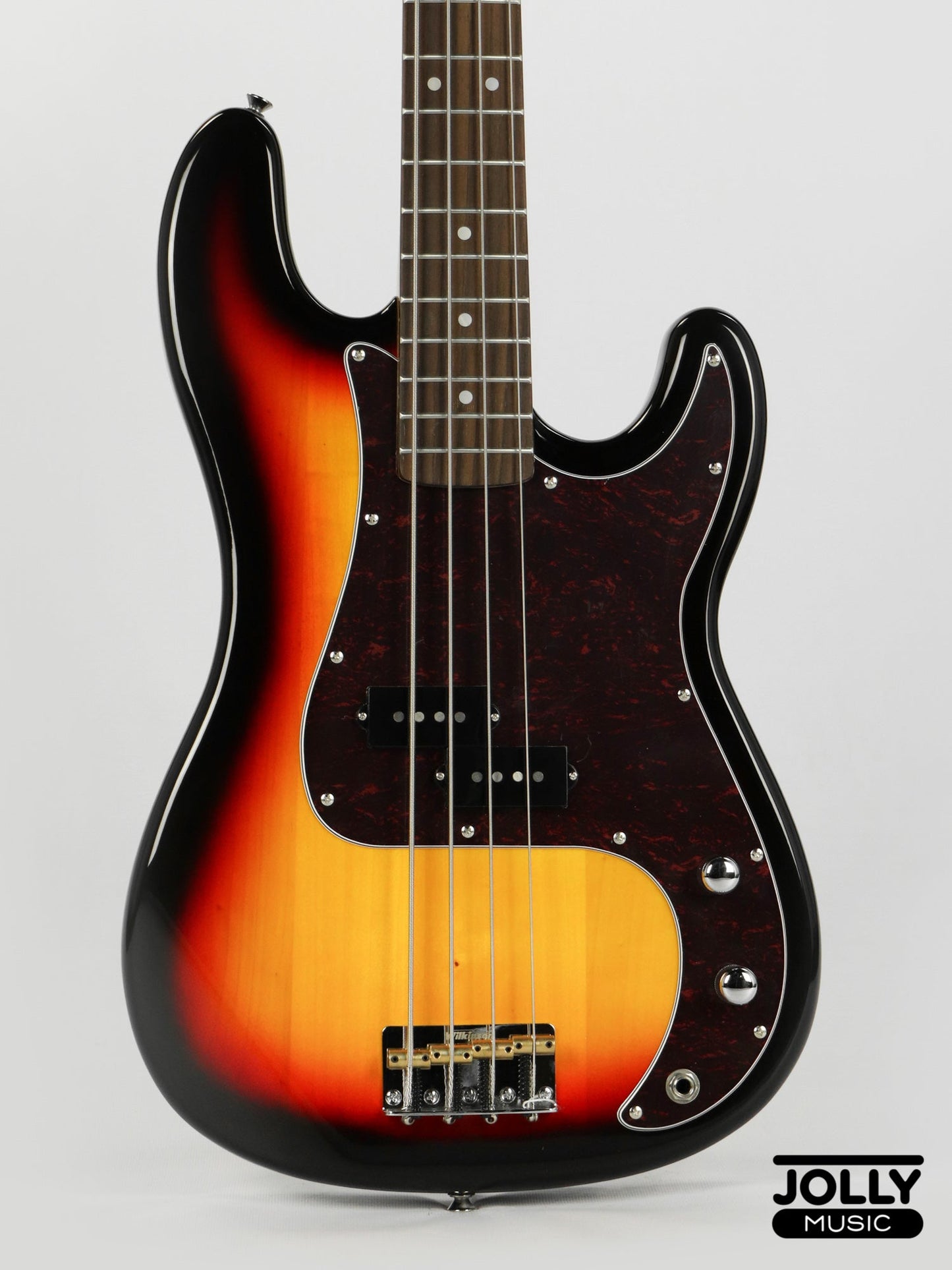 JCraft PB-3V 4-String Bass Guitar - Sunburst