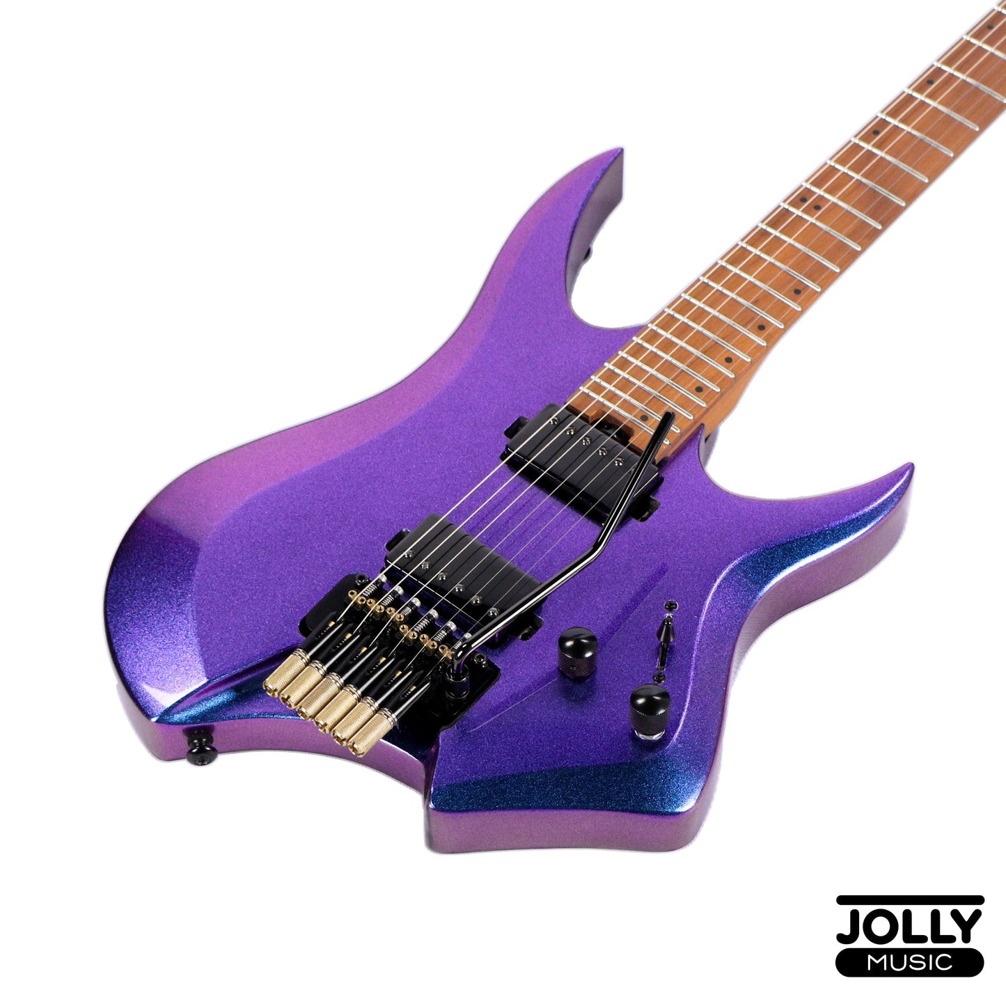 JCraft Aeon Headless Electric Guitar Locking Tremolo Stainless HTR-3 - Chameleon