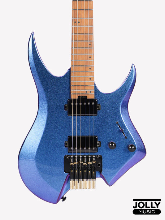 JCraft Aeon Headless Electric Guitar Locking Tremolo Stainless HTR-3 - Chameleon
