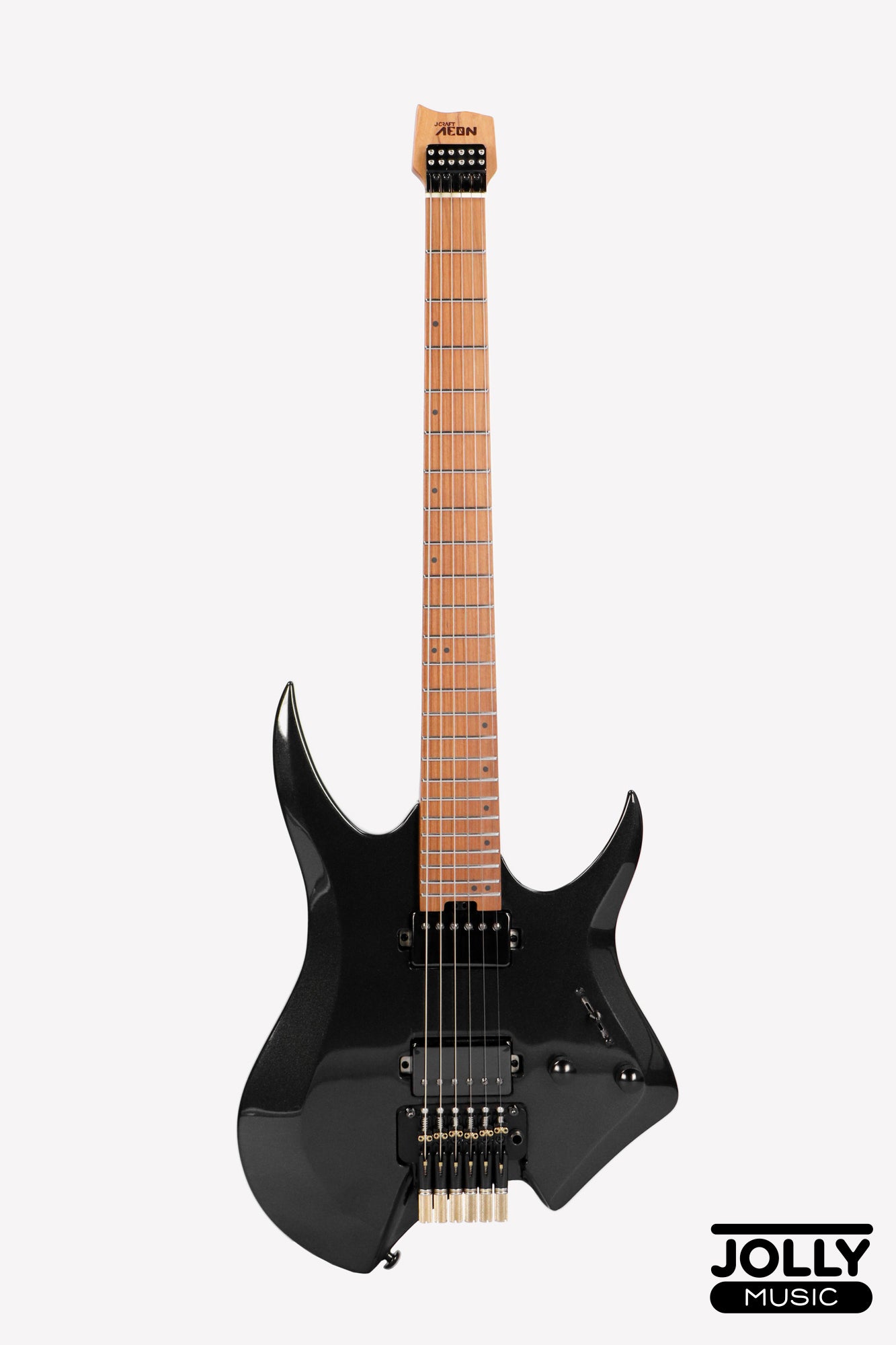 JCraft Aeon Headless Electric Guitar Locking Tremolo Stainless HTR