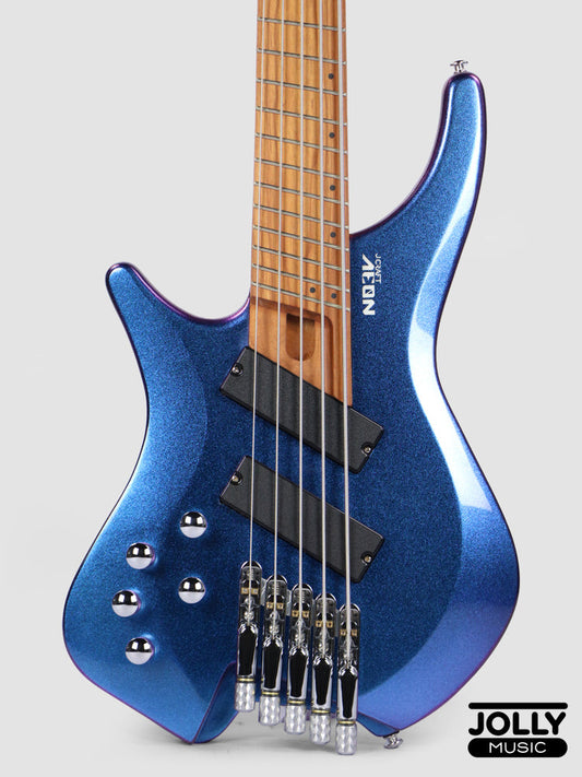 JCraft Aeon Headless LEFT HAND Bass 5-String HBM-3-5 LH - Chameleon