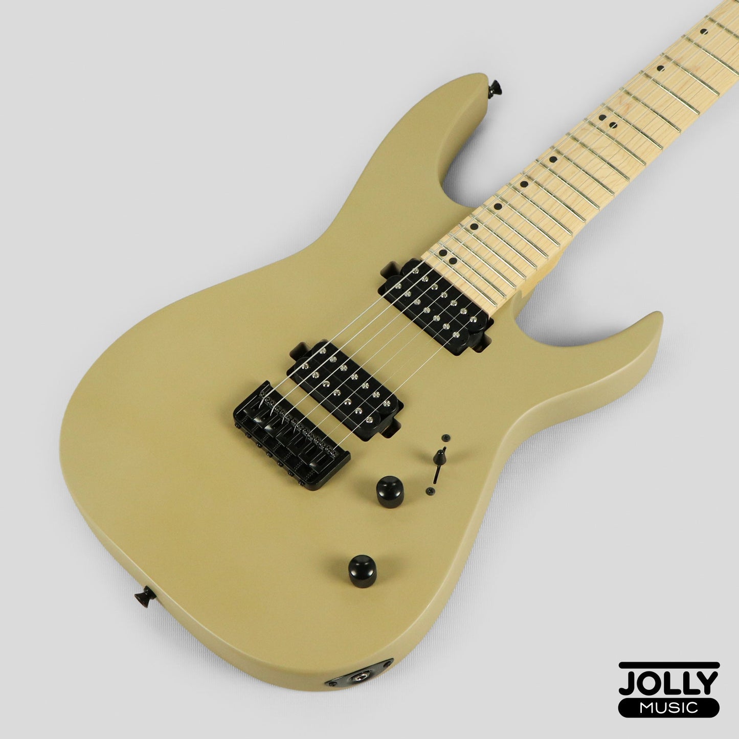 JCraft X Series Bushido BX7-1T 7-String Super S-Style Electric Guitar - Satin Sandstorm