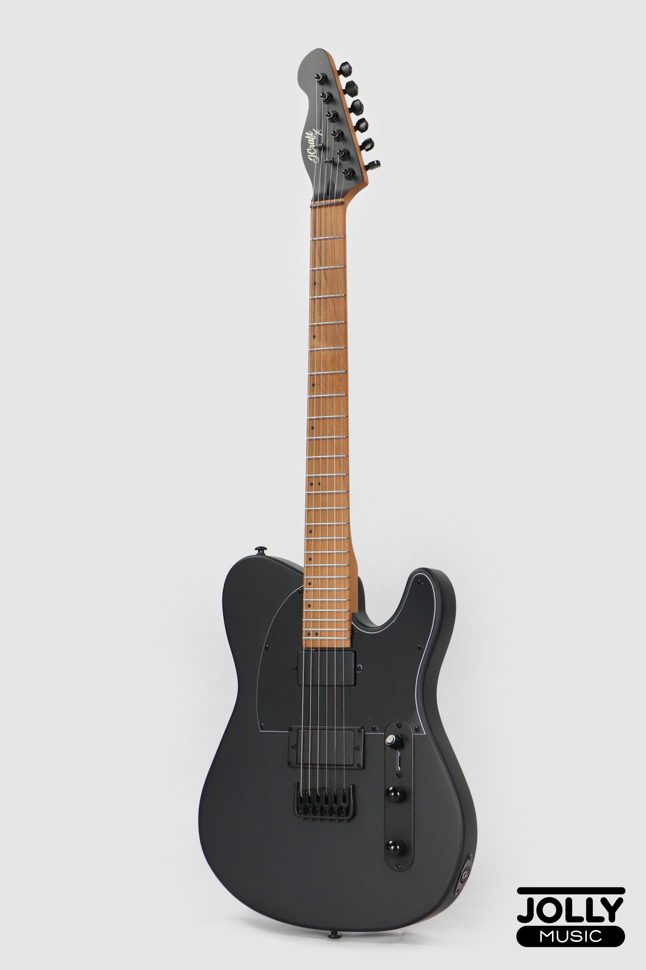 J Craft X Series LTX-3 Active 24 Fret Electric Guitar - Shadow Black