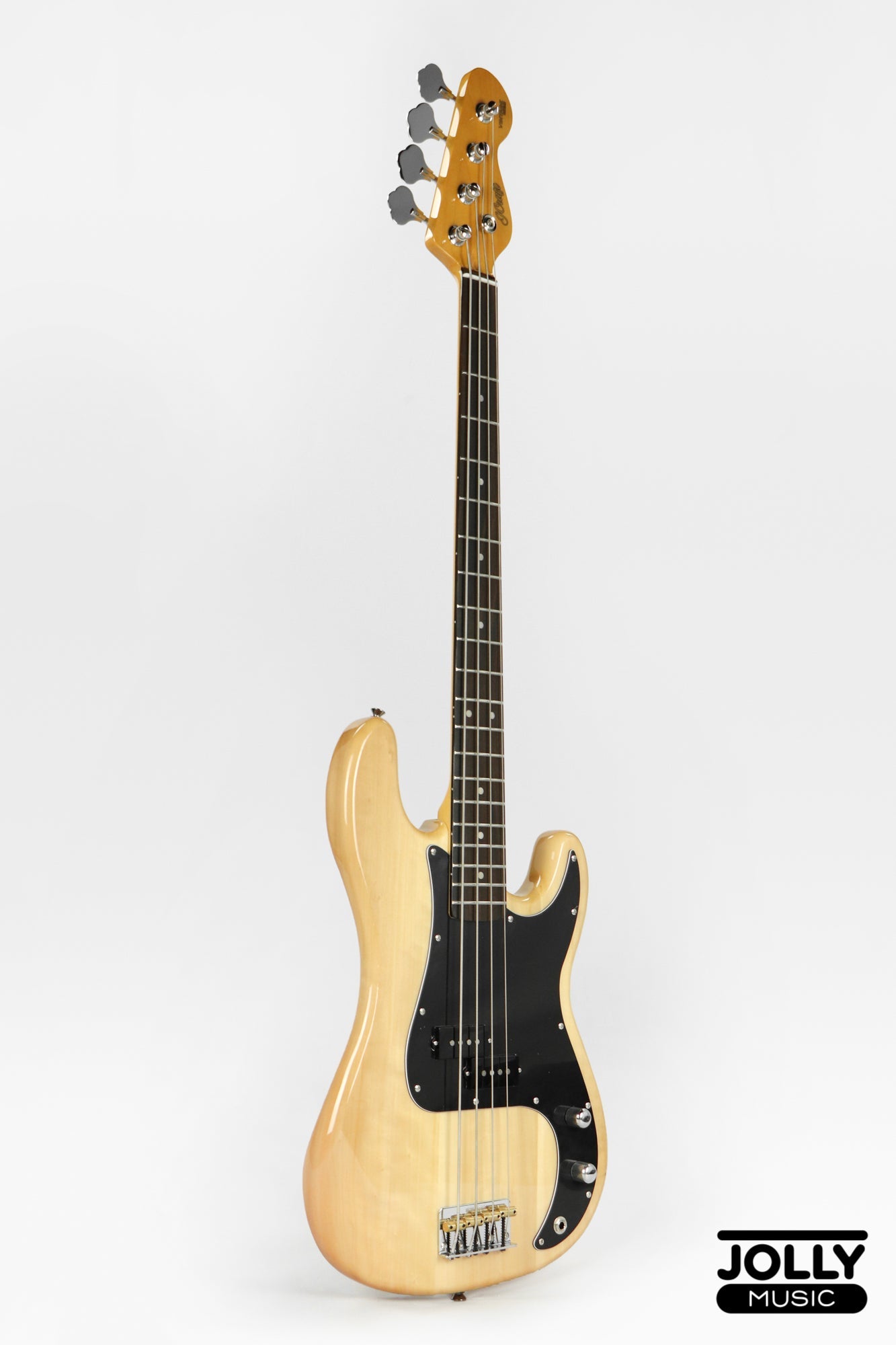 JCraft PB-3V 4-String Bass Guitar - Natural