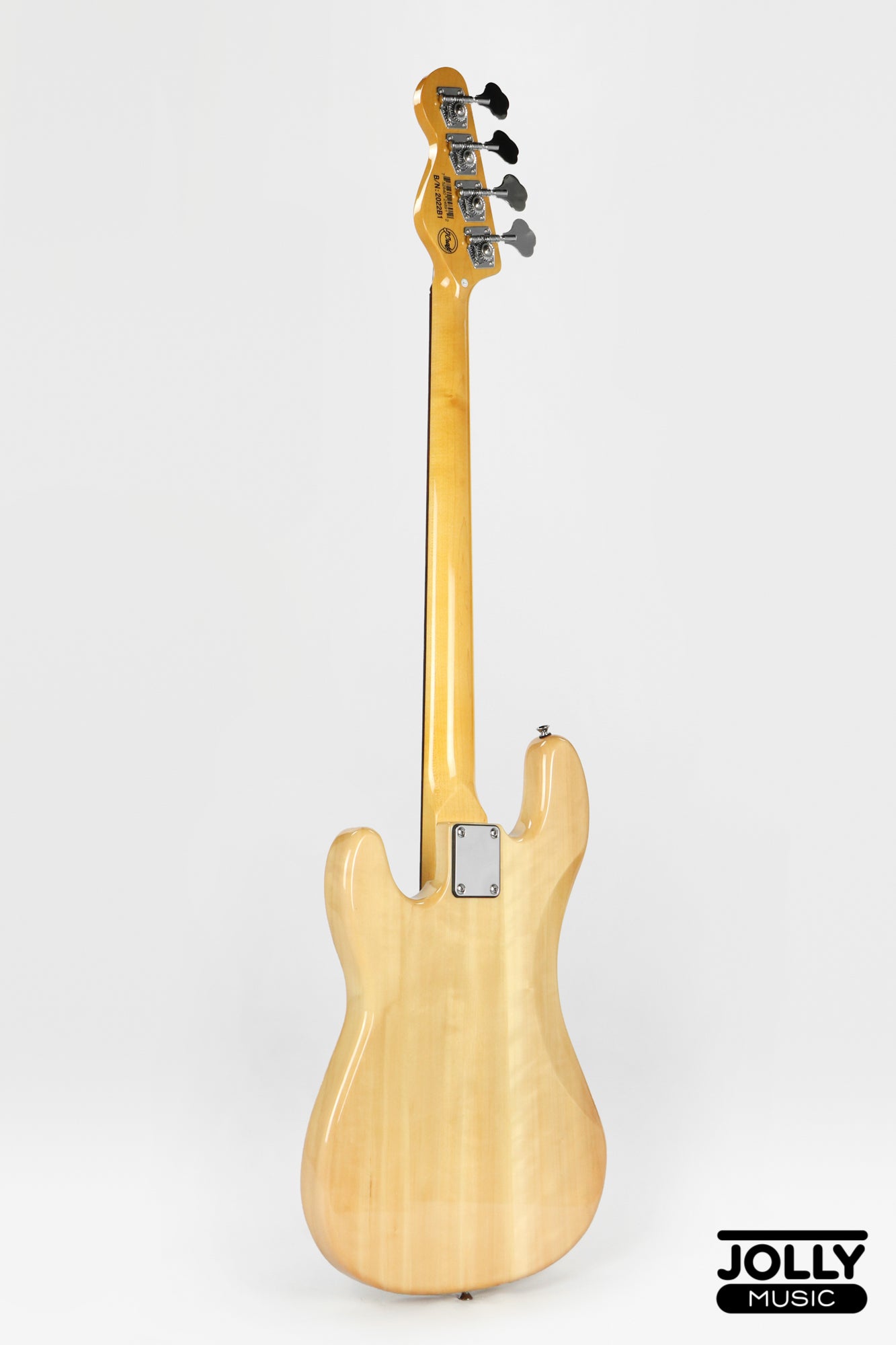 JCraft PB-3V 4-String Bass Guitar - Natural