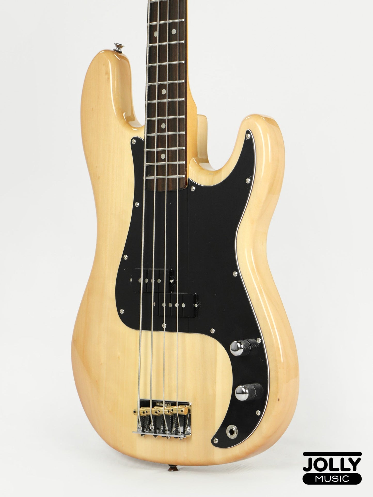 JCraft PB-3V 4-String Bass Guitar - Natural