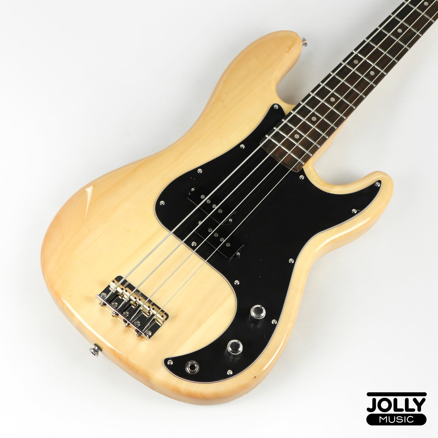 JCraft PB-3V 4-String Bass Guitar - Natural