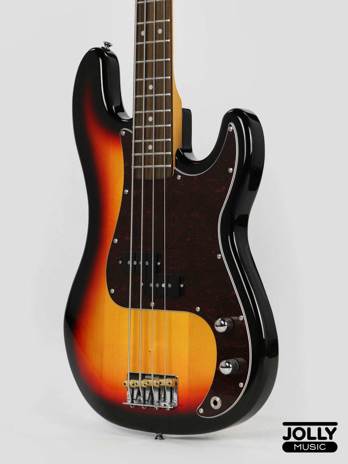 JCraft PB-3V 4-String Bass Guitar - Sunburst