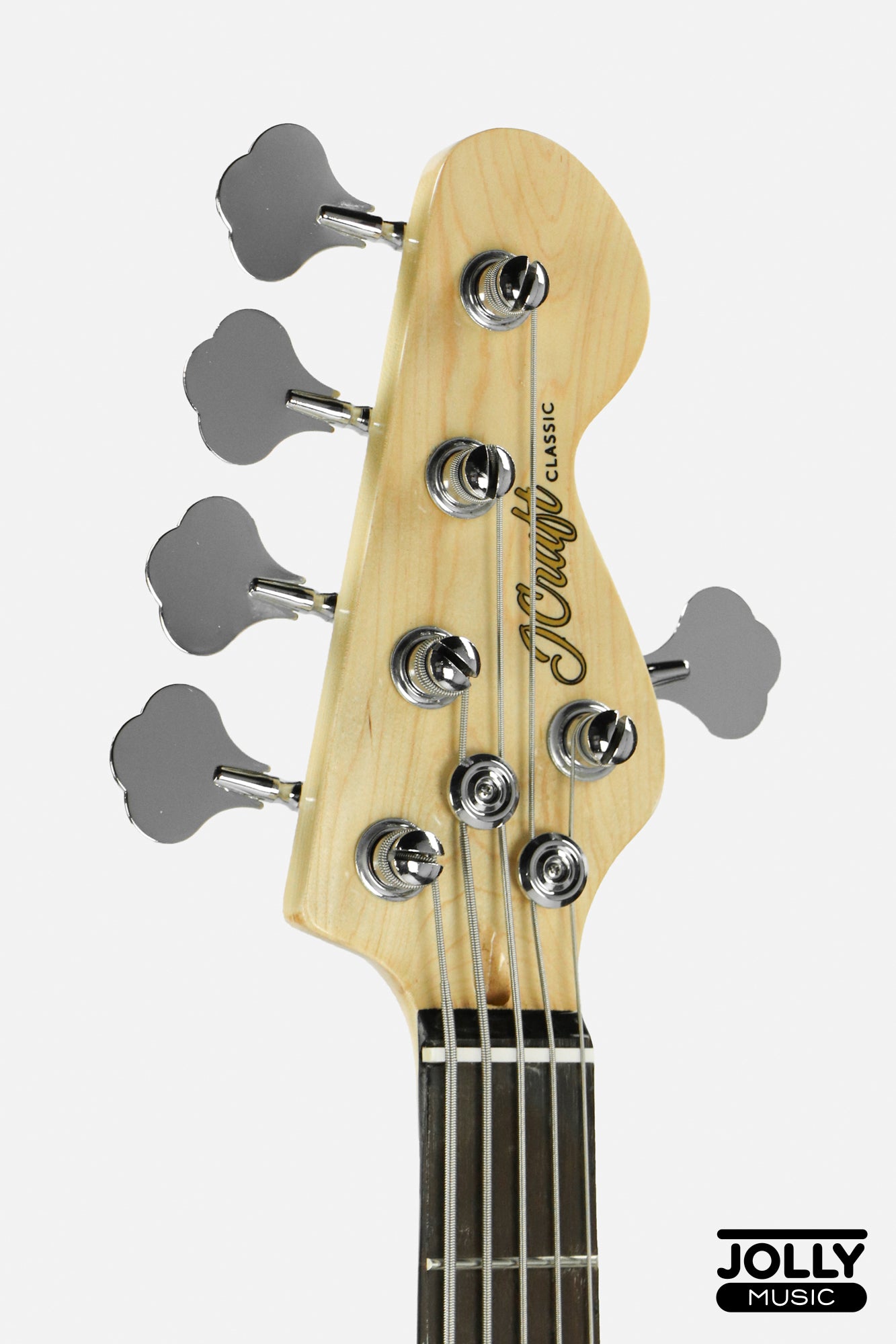 JCraft PJ-2 5-String P+J Style Bass Guitar - Sunburst