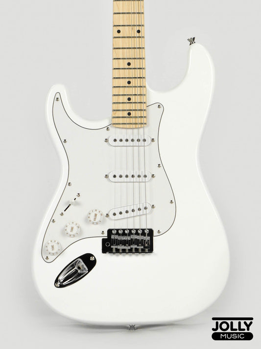 JCraft S-1 LEFT HAND S-Style Electric Guitar with Gigbag - White