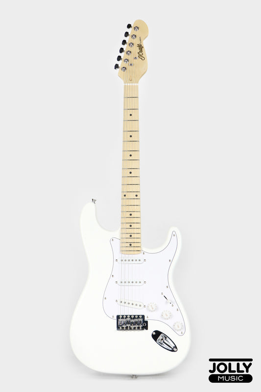 JCraft S-1 S-Style Electric Guitar with Gigbag - White