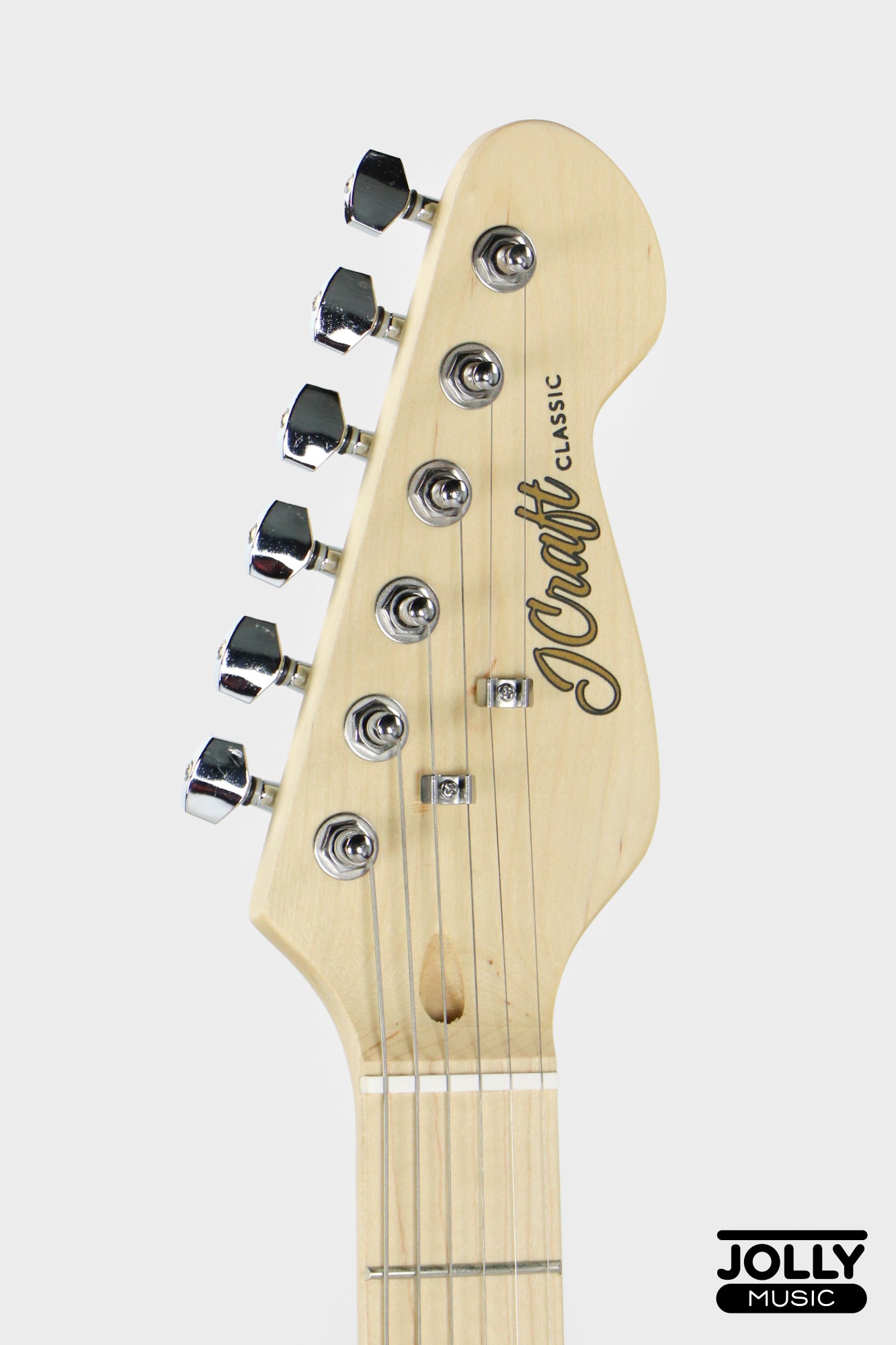 JCraft S-1 S-Style Electric Guitar with Gigbag - White