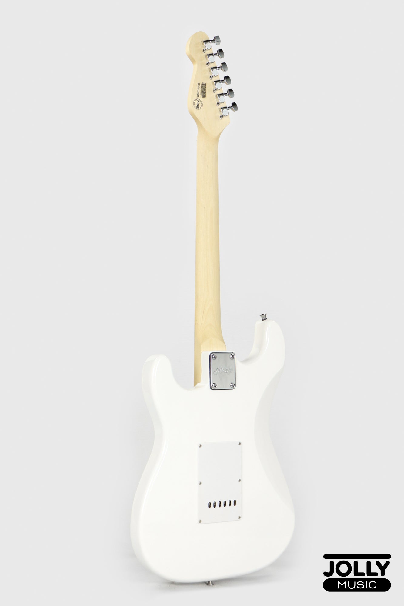 JCraft S-1 S-Style Electric Guitar with Gigbag - White