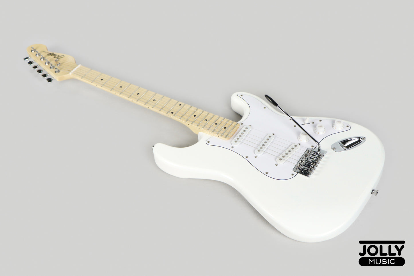 JCraft S-1 S-Style Electric Guitar with Gigbag - White