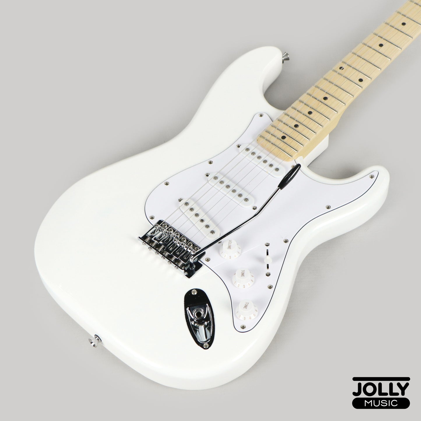 JCraft S-1 S-Style Electric Guitar with Gigbag - White