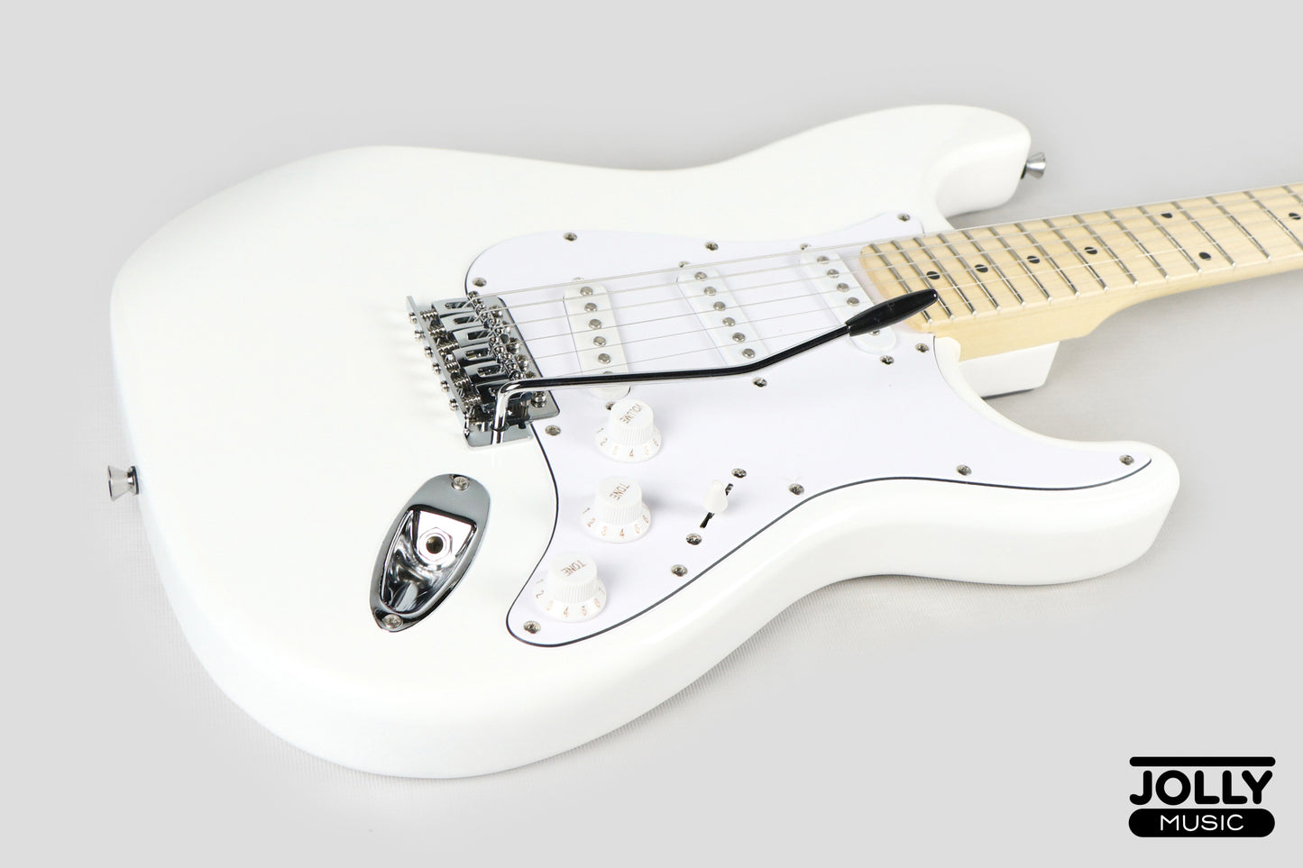 JCraft S-1 S-Style Electric Guitar with Gigbag - White