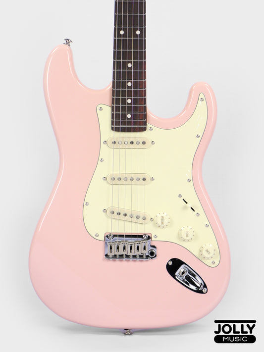 JCraft S-3 Modern PRO SSS Electric Guitar - Shell Pink