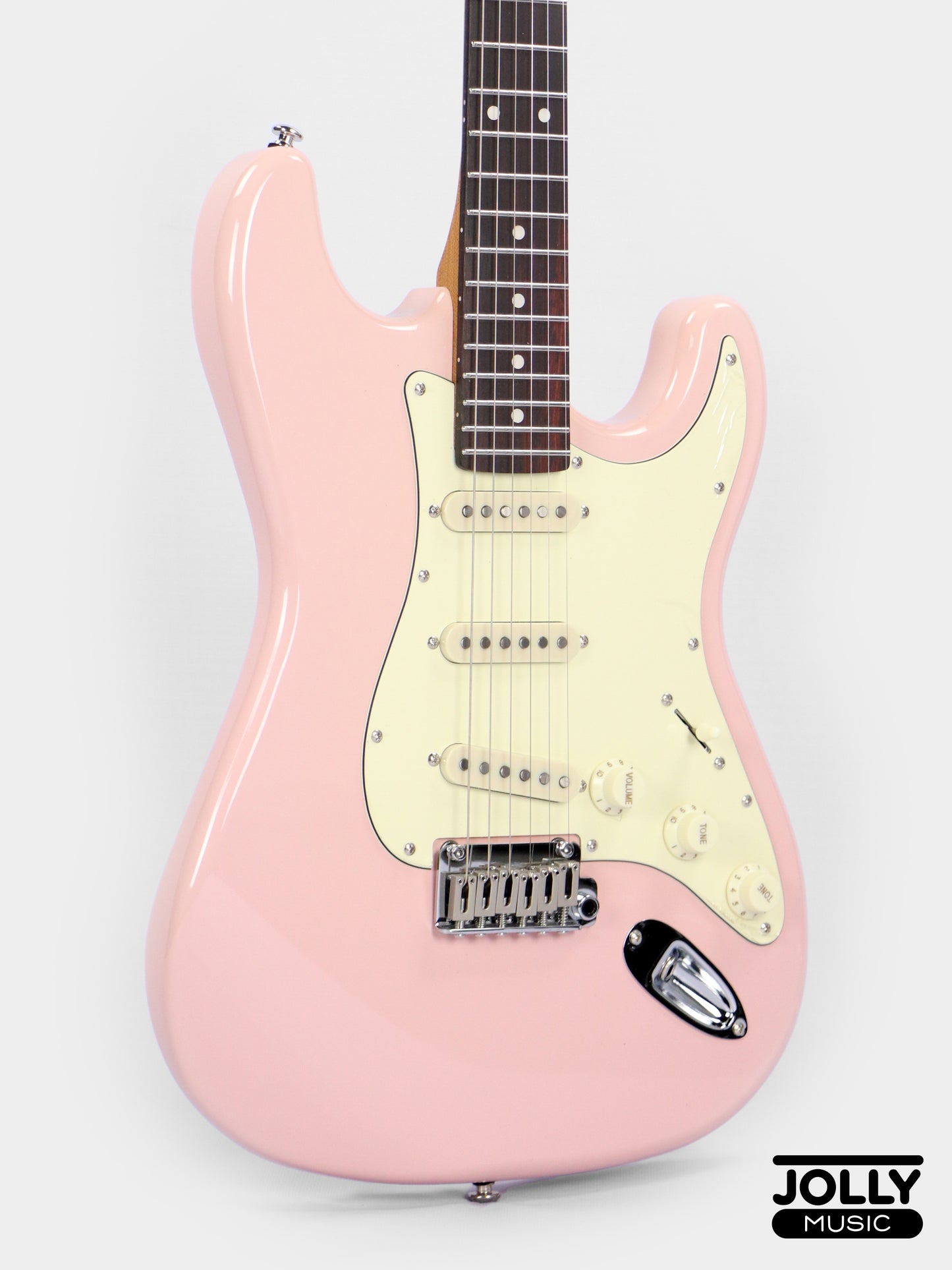 JCraft S-3 Modern PRO SSS Electric Guitar - Shell Pink