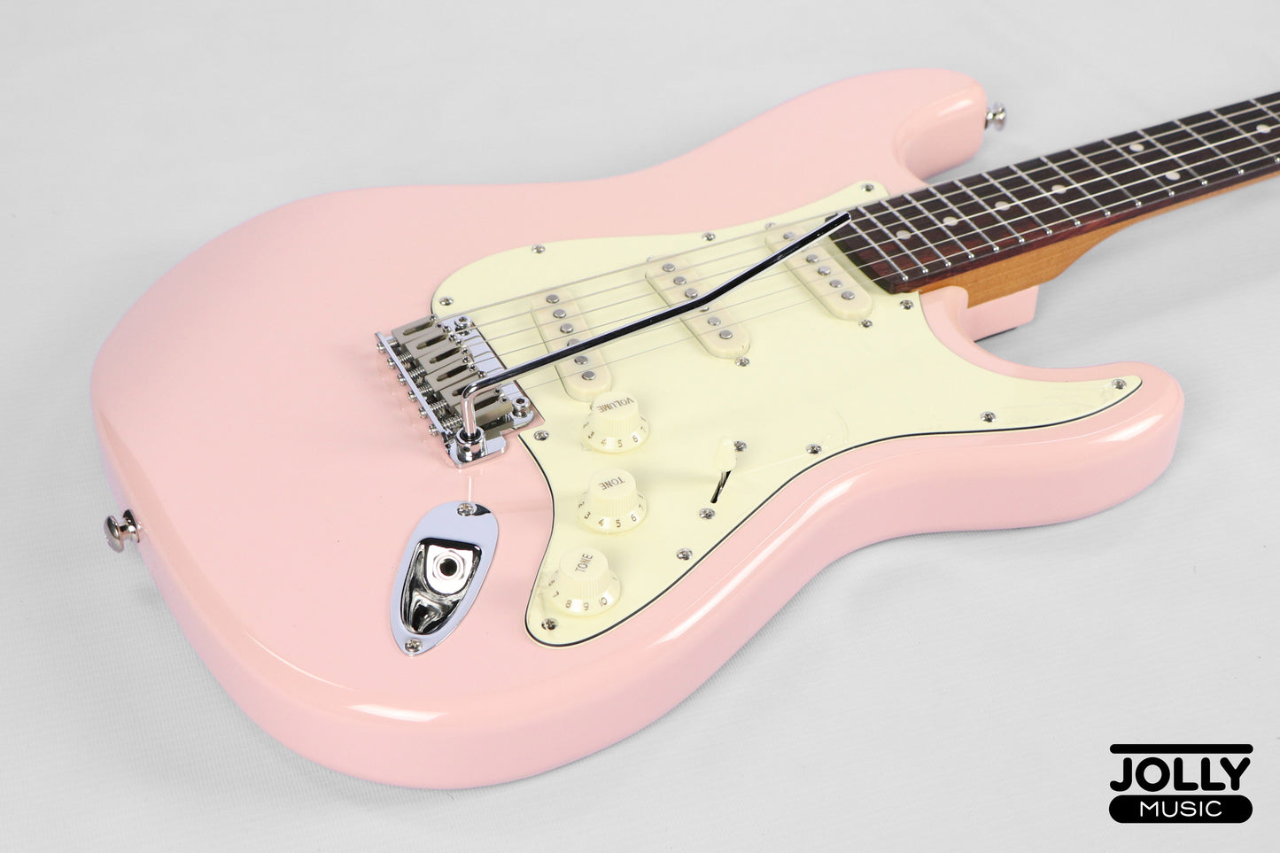 JCraft S-3 Modern PRO SSS Electric Guitar - Shell Pink
