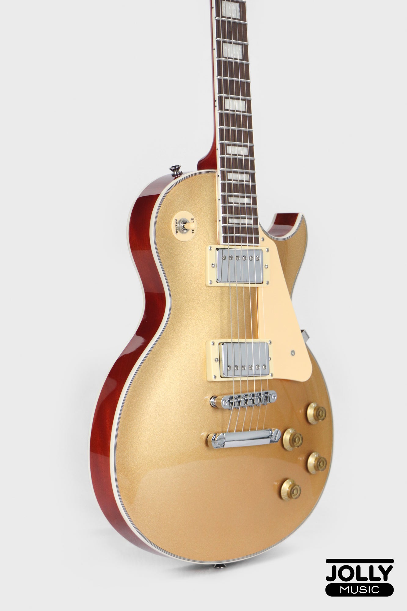 JCraft SC-3V Archtop Single Cut Electric Guitar - Goldtop