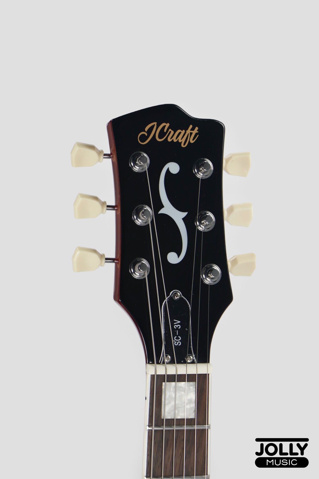 JCraft SC-3V Archtop Single Cut Electric Guitar - Goldtop