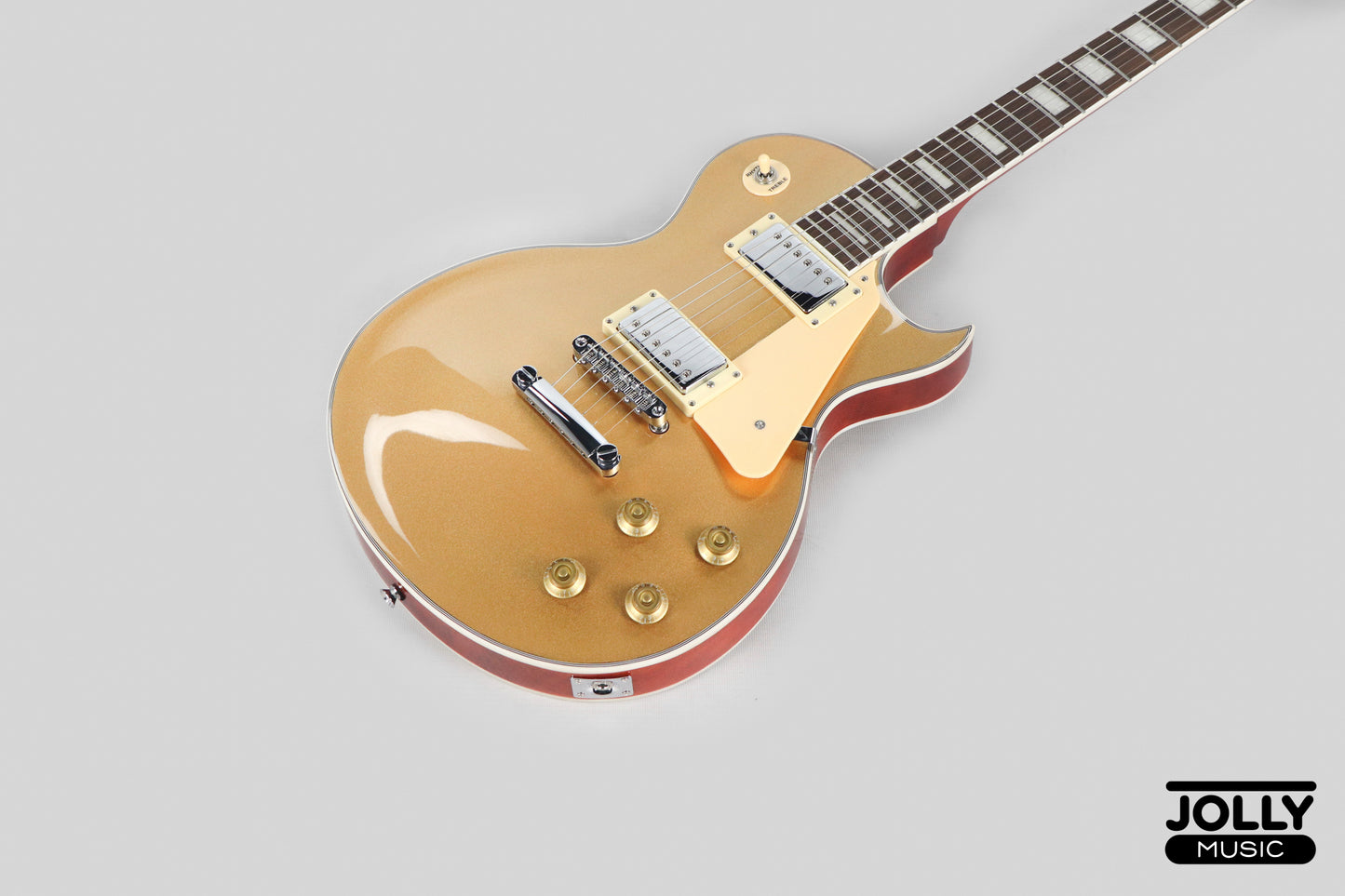 JCraft SC-3V Archtop Single Cut Electric Guitar - Goldtop