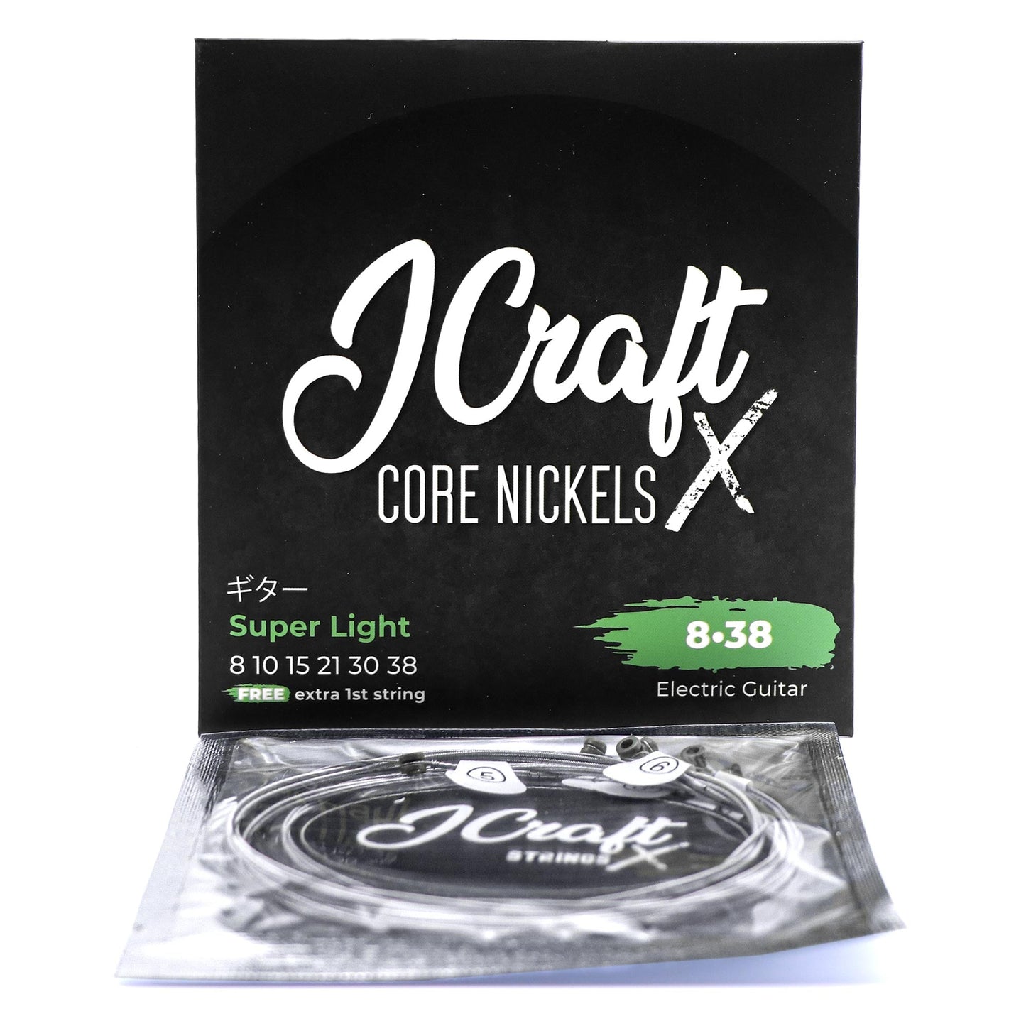 JCraft X Core Nickels Electric Guitar Strings