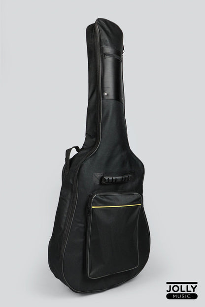JCraft Troubadour TS-216C Left Hand Solid Top Grand Symphony Acoustic Guitar with Gigbag