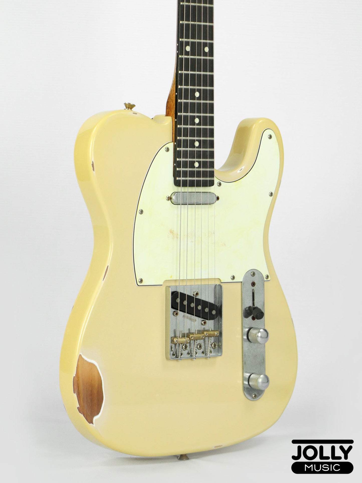 JCraft Vintage Series T-3VC Relic T-Style Electric Guitar - Ash Blonde