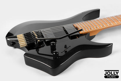 JCraft Aeon Headless 7-Str Trem Electric Guitar HT7-3 - Black Metallic