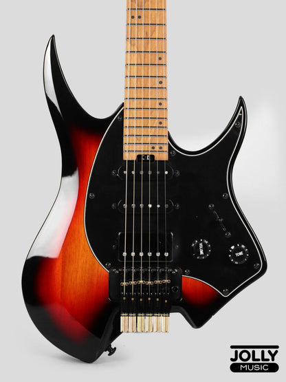 JCraft Aeon Headless Fusion HSS Electric Guitar HTP-3 - Sunburst