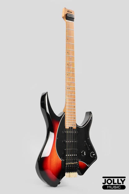 JCraft Aeon Headless Fusion HSS Electric Guitar HTP-3 - Sunburst