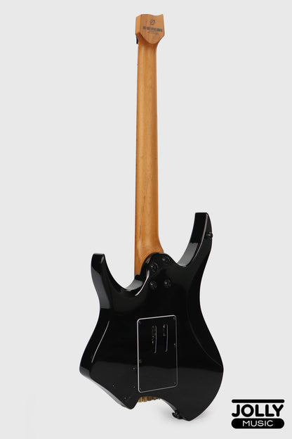 JCraft Aeon Headless Fusion HSS Electric Guitar HTP-3 - Blue Flame (Veneer)