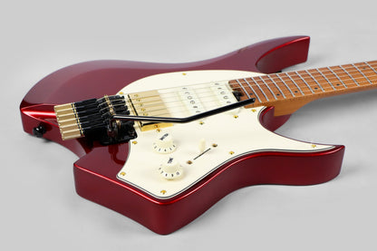 JCraft Aeon Headless Fusion HSS Electric Guitar HTP-3 - Metallic Red