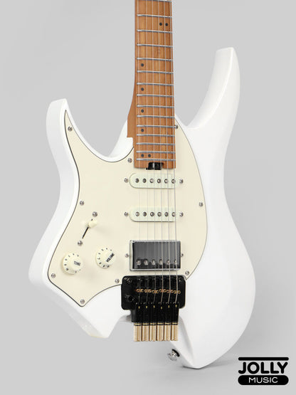 JCraft Aeon Headless Fusion HSS LEFT HAND HTP-3 LH - Pearl White Metallic