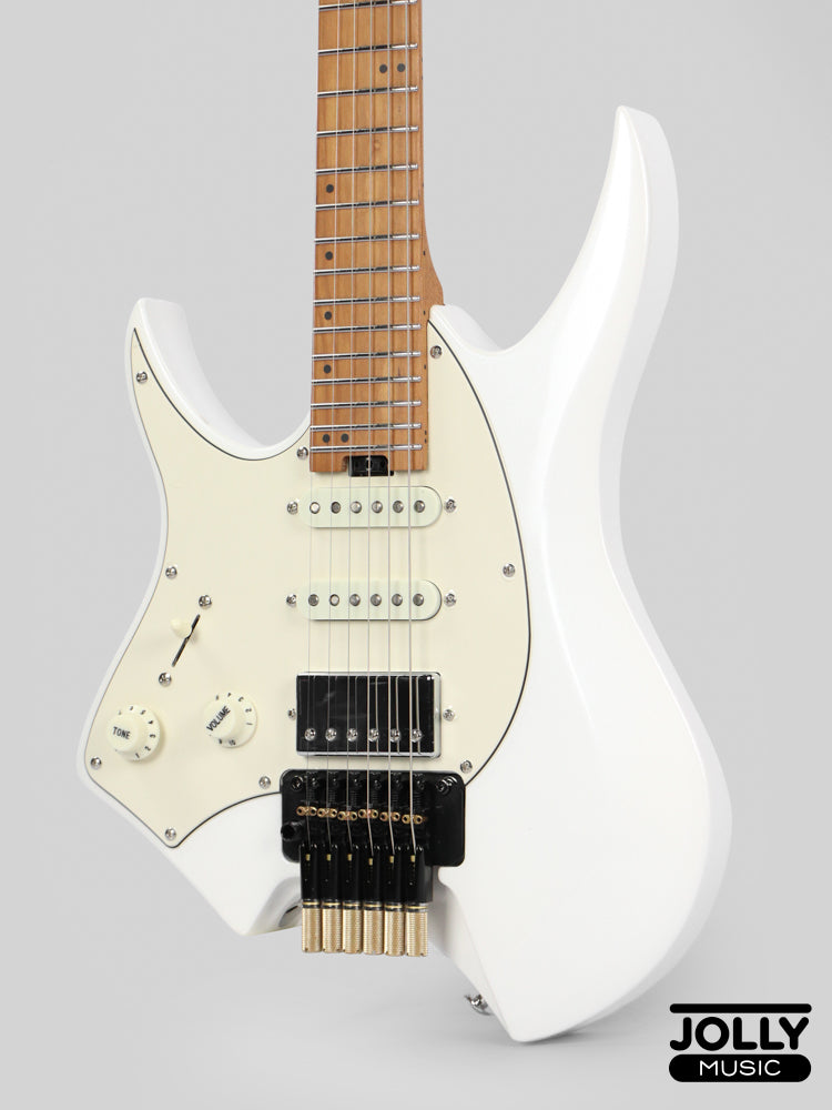JCraft Aeon Headless Fusion HSS LEFT HAND HTP-3 LH - Pearl White Metallic