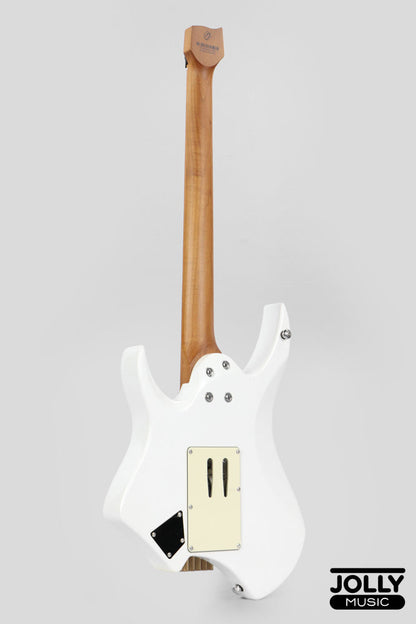 JCraft Aeon Headless Fusion HSS Electric Guitar HTP-3 - Pearl White Metallic