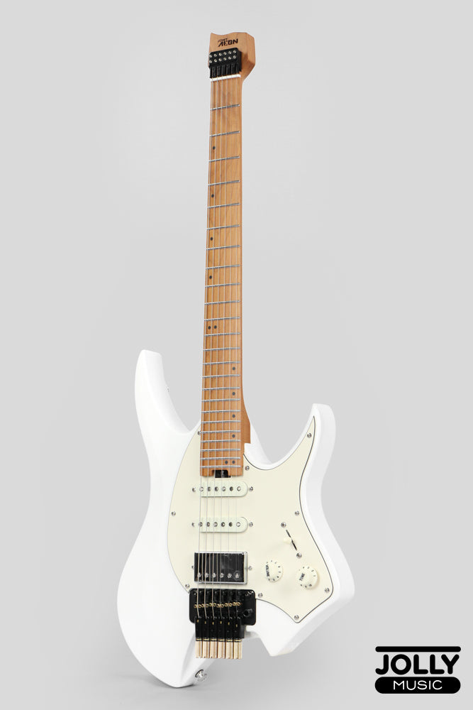 JCraft Aeon Headless Fusion HSS Electric Guitar HTP-3 - Pearl White Metallic