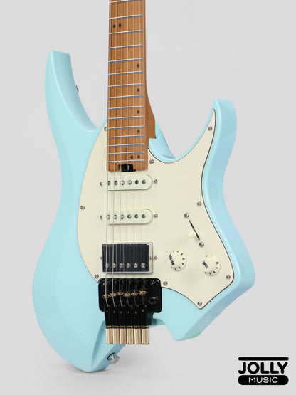 JCraft Aeon Headless Fusion HSS Electric Guitar HTP-3 - Sonic Blue