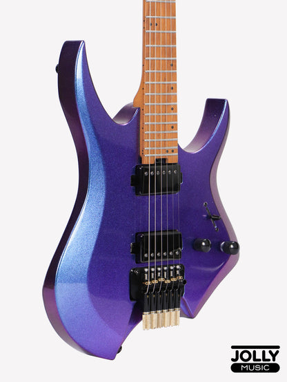 JCraft Aeon Headless Electric Guitar Locking Tremolo Stainless HTR-3 - Chameleon