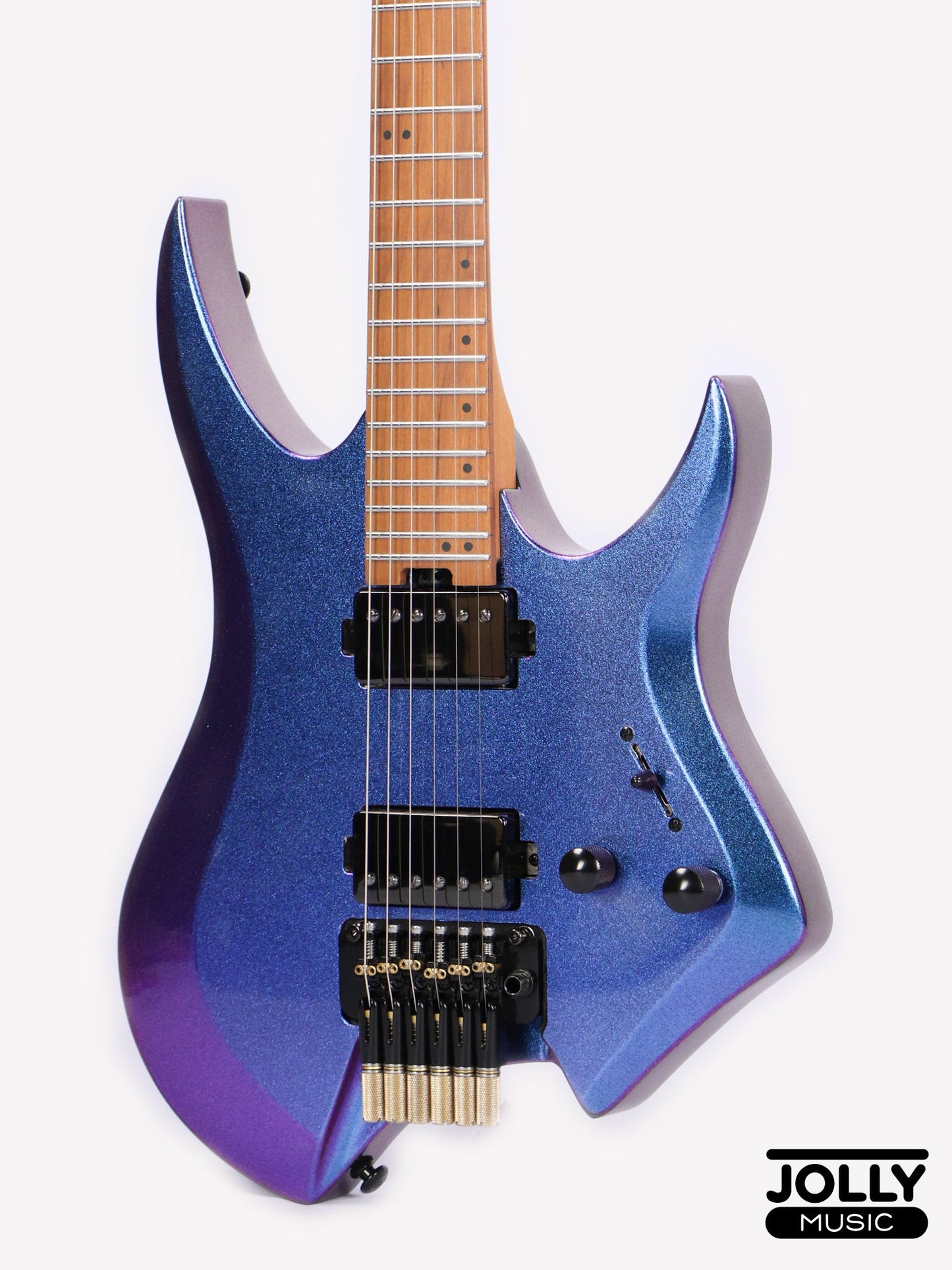 JCraft Aeon Headless Electric Guitar Locking Tremolo Stainless HTR-3 - Chameleon
