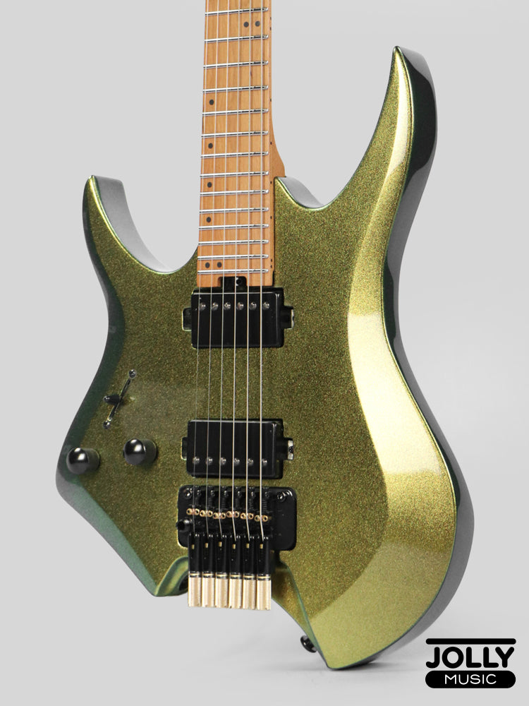 JCraft Aeon Headless Trem LEFT HAND HTR-3 LH - Green Chameleon