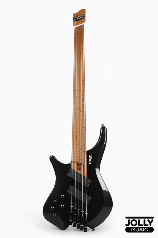 JCraft Aeon Headless LEFT HAND Bass 5-String HBM-3-5 LH - Black Metallic