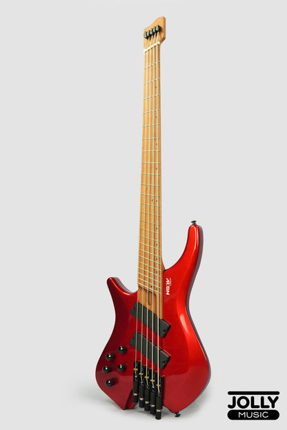 JCraft Aeon Headless LEFT HAND Bass 5-String HBM-3-5 LH - Metallic Red