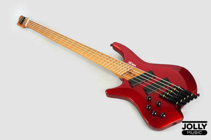 JCraft Aeon Headless LEFT HAND Bass 5-String HBM-3-5 LH - Metallic Red