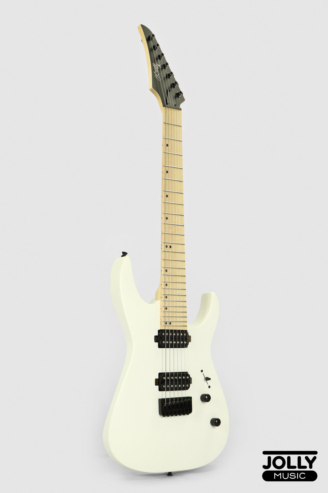 JCraft X Series Bushido BX7-1T 7-String Super S-Style Electric Guitar - Satin White